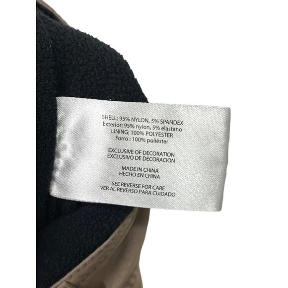 Eddie Bauer Pants Men's 36x30 Brown Tan Fleece Lined Tech zippered pockets - Picture 5 of 6